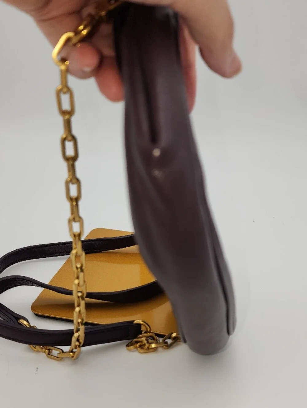 Marc Jacobs Leather Shoulder/crossbody Bag in Plum with Gold-Tone Hardware